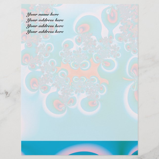 Abstract Art Spring Garden Letterhead (Front)