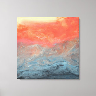 Abstract Art - "Stormy Sunset" Canvas Print