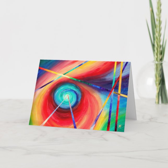 abstract art - subconsciousness Greeting Card (Front)
