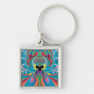 Abstract Art Summer Butterfly Keychain