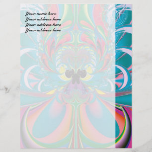 Abstract Art Summer Butterfly Letterhead