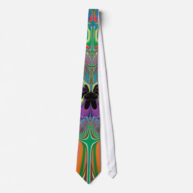 Abstract Art Summer Butterfly Tie (Front)
