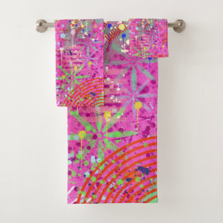 Abstract Art: Summertime Dreams Bath Towel Set