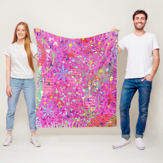 Abstract Art: Summertime Dreams Fleece Blanket