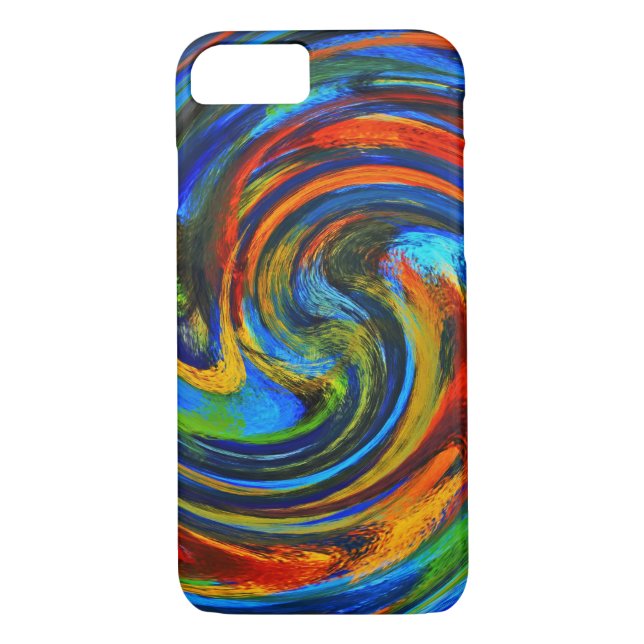 Abstract Art Swirl Colourful Paint Background #10 Case-Mate iPhone Case (Back)