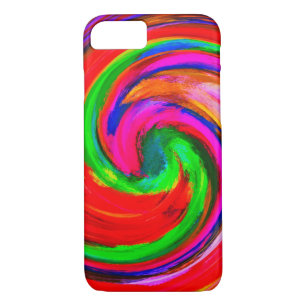 Abstract Art Swirl Colourful Paint Background #12 iPhone 8/7 Case