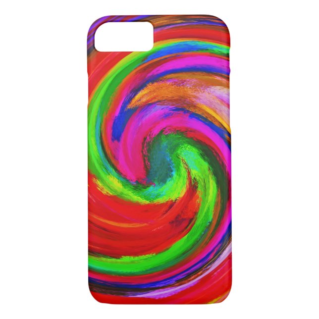 Abstract Art Swirl Colourful Paint Background #12 Case-Mate iPhone Case (Back)