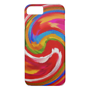 Abstract Art Swirl Colourful Paint Background #15 iPhone 8/7 Case