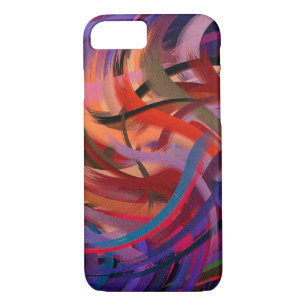 Abstract Art Swirl Colourful Paint Background #19 iPhone 8/7 Case