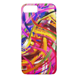 Abstract Art Swirl Colourful Paint Background #22 iPhone 8/7 Case