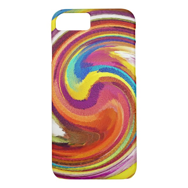 Abstract Art Swirl Colourful Paint Background #28 Case-Mate iPhone Case (Back)