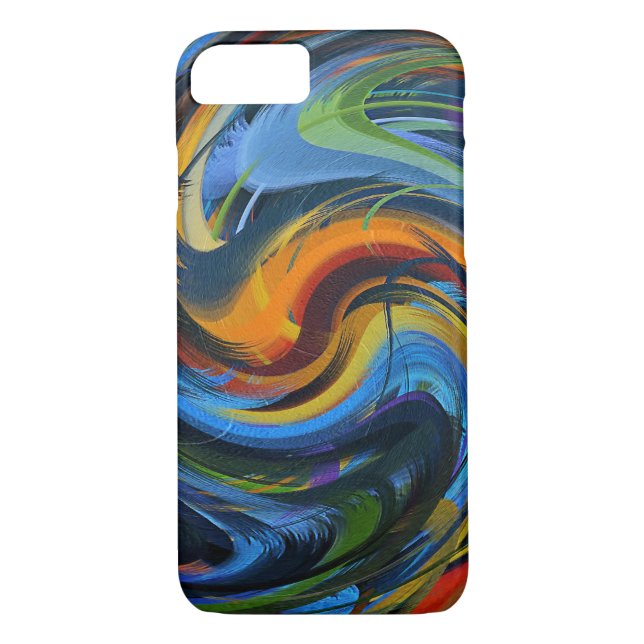 Abstract Art Swirl Colourful Paint Background #30 Case-Mate iPhone Case (Back)