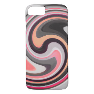 Abstract Art Swirl Colourful Paint Background #5 iPhone 8/7 Case