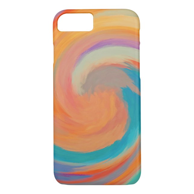 Abstract Art Swirl Colourful Paint Background Case-Mate iPhone Case (Back)