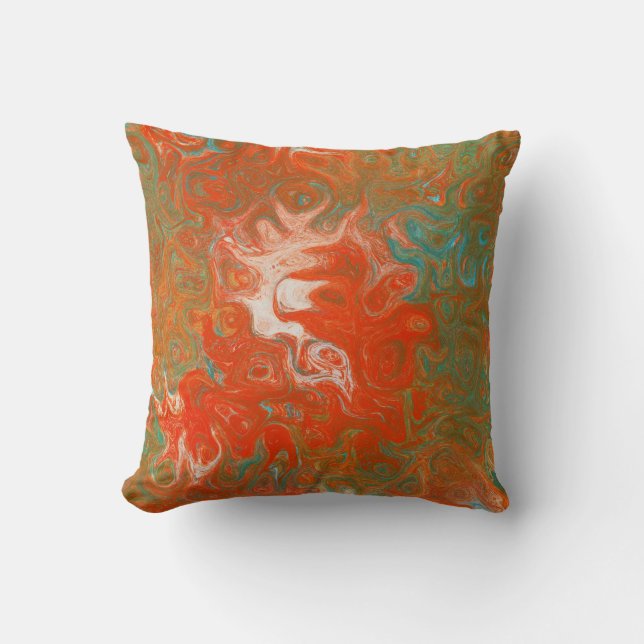 Abstract Art Swirls As Luck Would Have It Throw Pillow (Front)