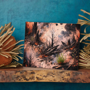 Abstract Art Tabletop Plaque