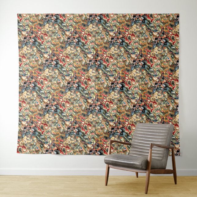 Abstract Art Tapestry (In Situ (Horizontal))