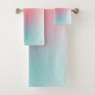 Abstract Art Template Red Yellow Blue Green Colour Bath Towel Set