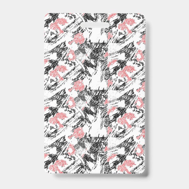 Abstract Art Texture Wallpaper Modern Badge (Front)
