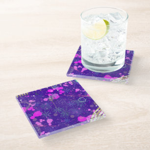 Abstract Art: the Creative Mind Glass Coaster
