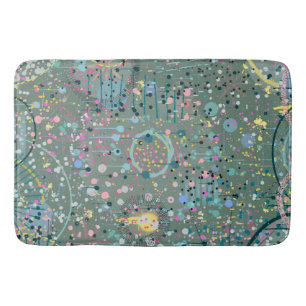Abstract Art: Through the Meadow  Bath Mat