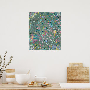 Abstract Art: Through the Meadow Poster
