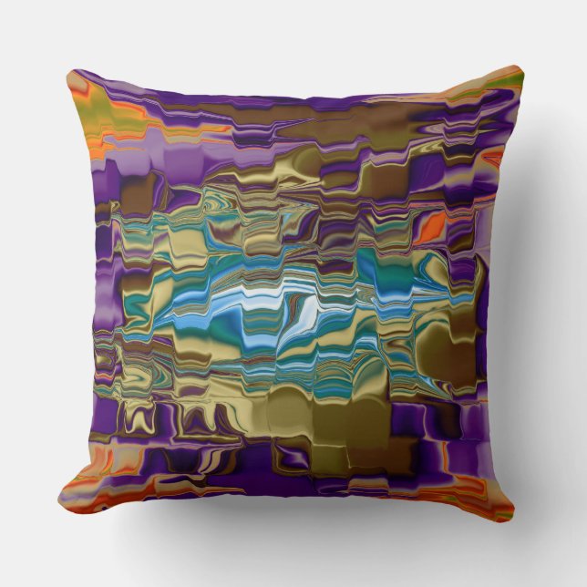 Abstract Art Throw Pillow (Front)