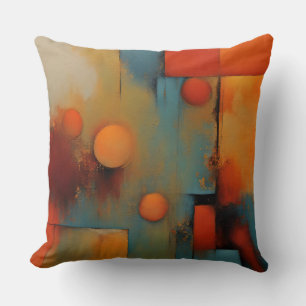 Abstract art throw pillow