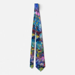 Abstract art tie