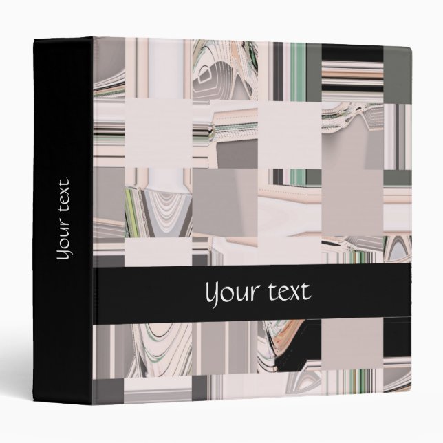 Abstract Art Tiled Binder (Front/Spine)