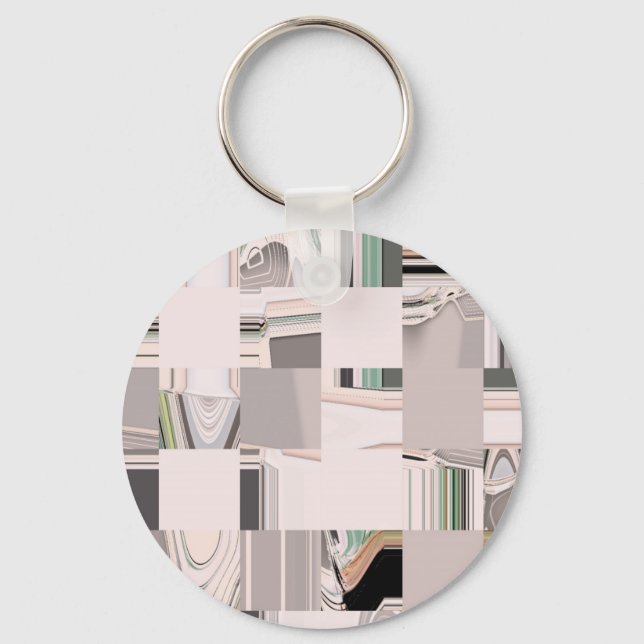 Abstract Art Tiled Keychain (Front)