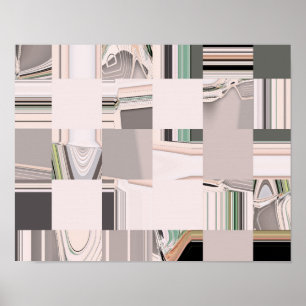 Abstract Art Tiled Poster