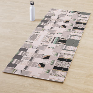 Abstract Art Tiled Yoga Mat