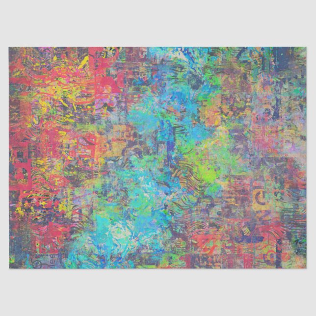 Abstract Art Tissue or Decoupage paper (Front)