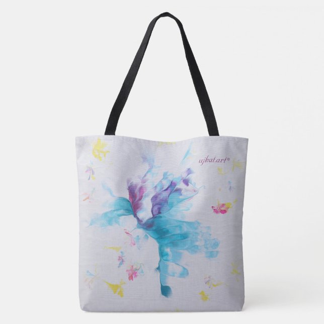 Abstract Art Tote Bag (Back)