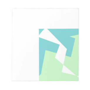 Abstract Art Turquoise Blue Green Notepad