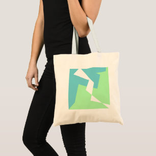 Abstract Art Turquoise Blue Green Tote Bag