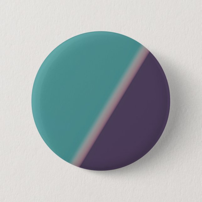 Abstract Art Turquoise Purple 2 Inch Round Button (Front)
