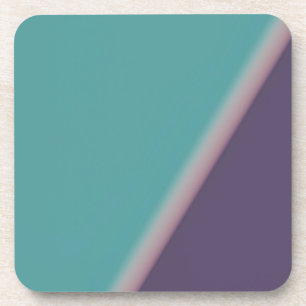 Abstract Art Turquoise Purple Coaster