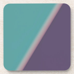 Abstract Art Turquoise Purple Coaster