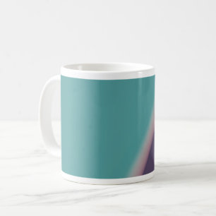 Abstract Art Turquoise Purple Coffee Mug
