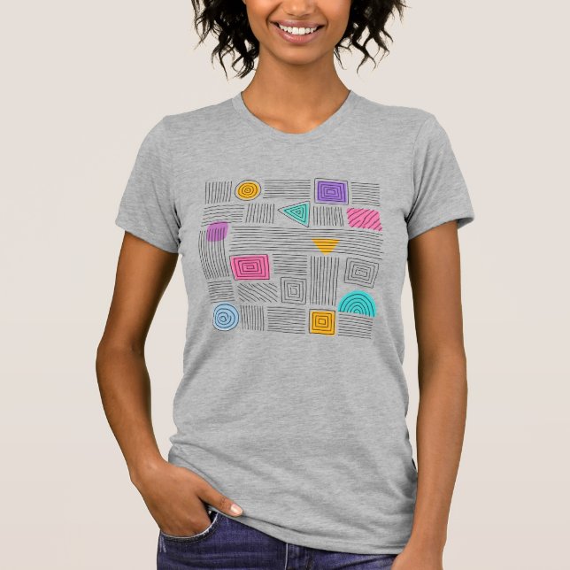 Abstract Art Unique Authentic Design Tee (Front)