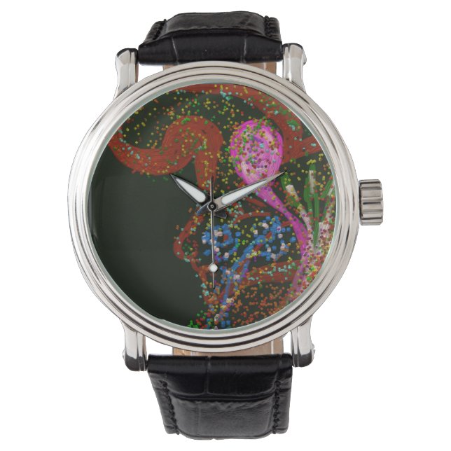 Abstract Art Vintage Watch (Front)