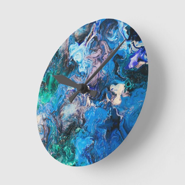 Abstract art wall clock (Angle)