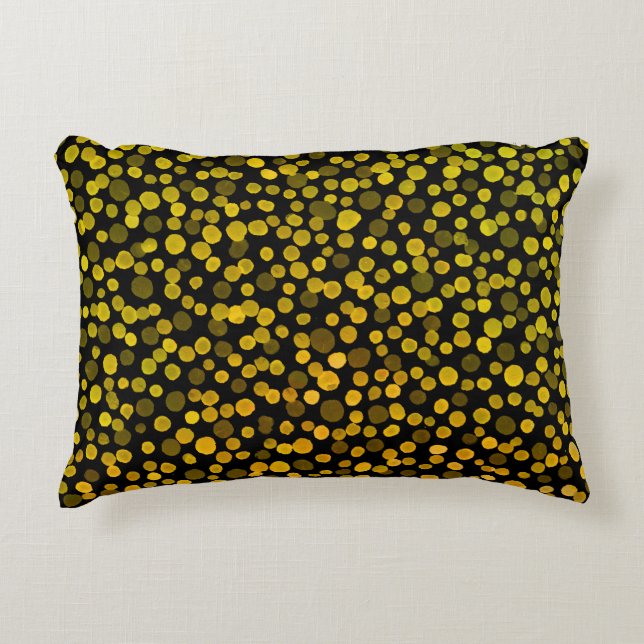 Abstract Art: Watercolor Creative Spots. Accent Pillow (Front)