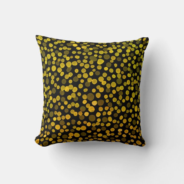 Abstract Art: Watercolor Creative Spots. Throw Pillow (Front)