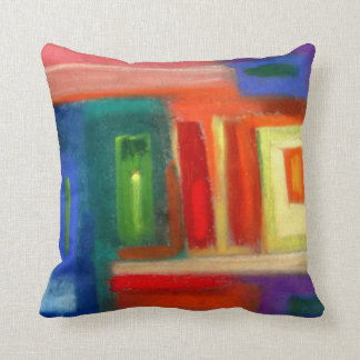 Abstract art, windows. throw pillow