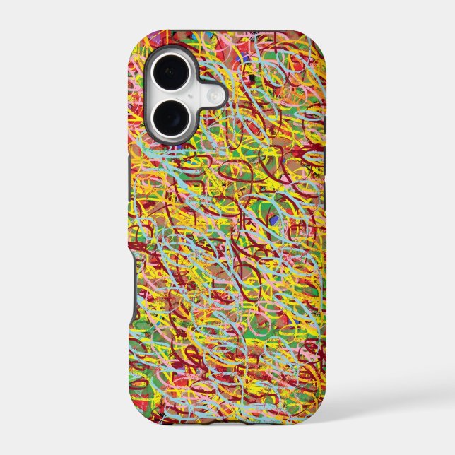 abstract art with scribble,very colourful (Back)