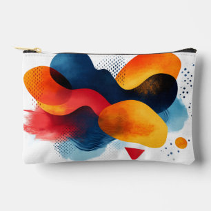 Abstract Art with Vibrant Colors Accessory Pouch