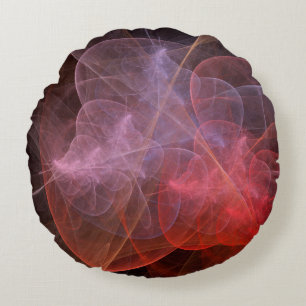 Abstract Art Wonderful Galaxy Round Pillow